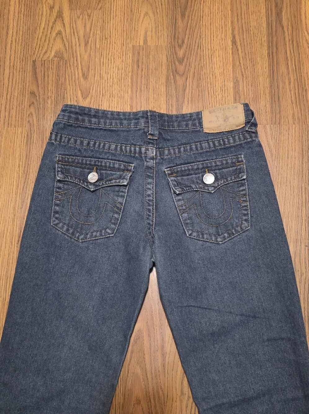 Womens True Religion Straight Leg Flap Pocket Jeans Tagged Size 14 (Fits W28) - Picture 13 of 14